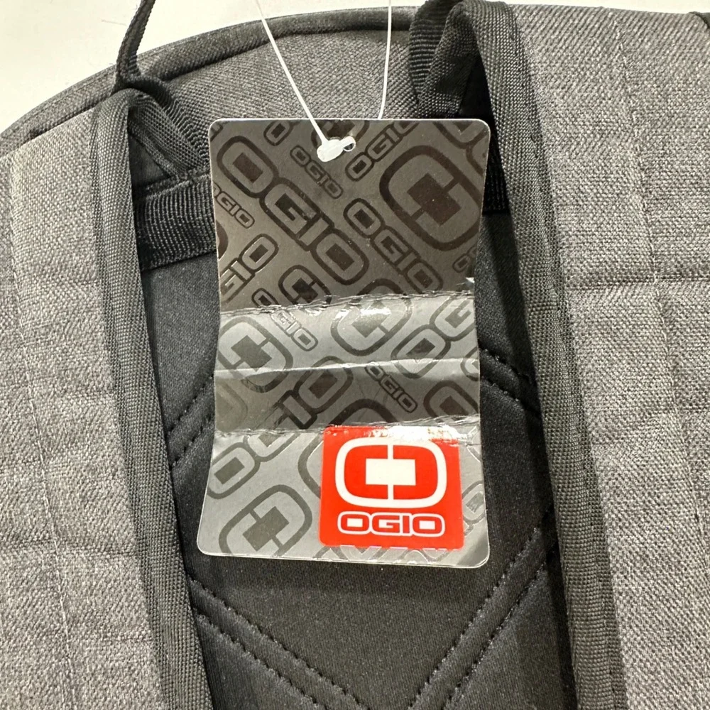 OGIO Backpack Laptop Bag Heather Grey Black Padded Straps Travel School Mens